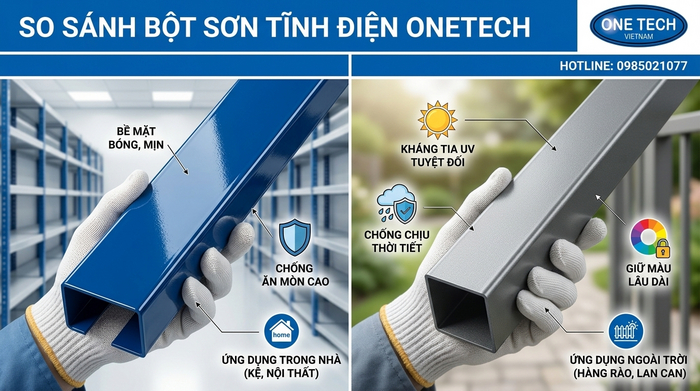 Dòng bột sơn ảnh hưởng đến độ bền sơn tĩnh điện So sánh dòng bột sơn tĩnh điện epoxy và polyester