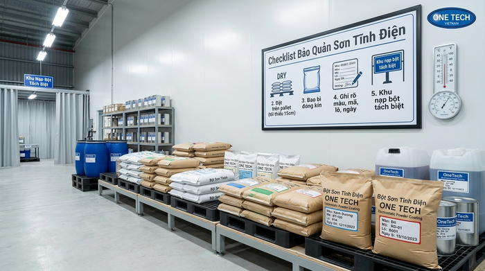 Checklist cách bảo quản sơn tĩnh điện Hồ Chí Minh cho xưởng sản xuất