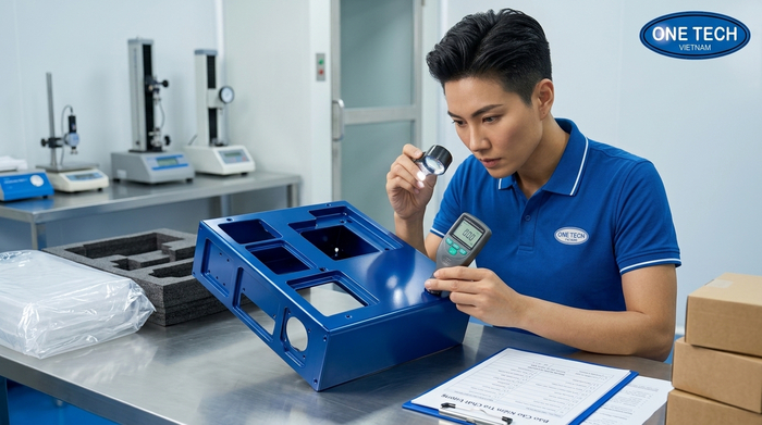 Kiểm tra chất lượng lớp sơn tĩnh điện Kiểm tra chất lượng sản phẩm sau sơn tĩnh điện