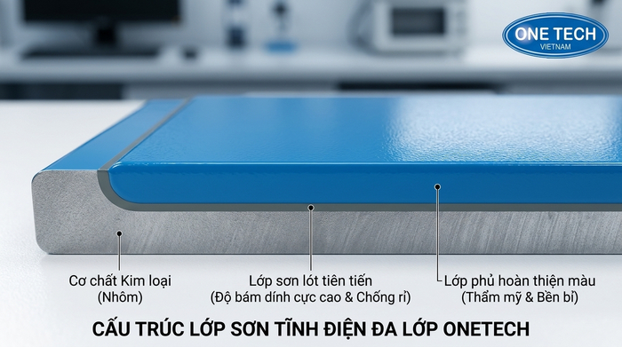 Lớp sơn nền và lớp màu trong sơn tĩnh điện