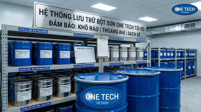 Nguyên tắc bảo quản sơn tĩnh điện trong kho khô và sạch