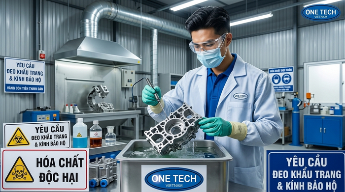 Tẩy sơn tĩnh điện bằng hóa chất cần kiểm soát an toàn