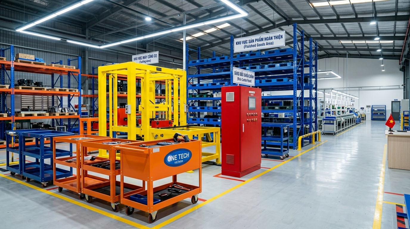 Màu sắc sơn tĩnh điện cho kệ kho và thiết bị công nghiệp