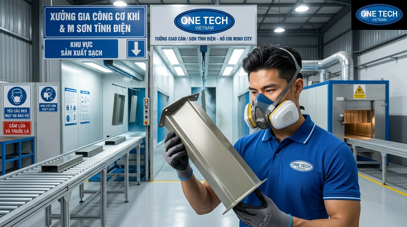 Xưởng xử lý và sơn tĩnh điện sản phẩm kim loại tại Hồ Chí Minh