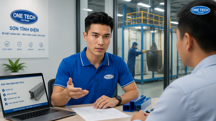Tư vấn sơn tĩnh điện tại Hồ Chí Minh Liên hệ tư vấn xưởng sơn tĩnh điện uy tín Hồ Chí Minh thuộc OneTech