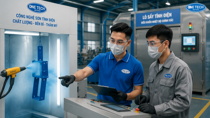 Quy trình sơn tĩnh điện từ tiếp nhận đến nghiệm thu Quy trình tại xưởng sơn tĩnh điện uy tín Hồ Chí Minh