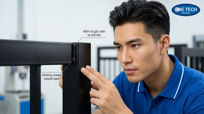 Cách kiểm tra hàng rào sơn tĩnh điện sau bàn giao Nghiệm thu bề mặt hàng rào sau khi sơn tĩnh điện